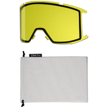 Smith Squad  Black /ChromaPop Everyday Blue Mirror/Yellow Snow Goggles