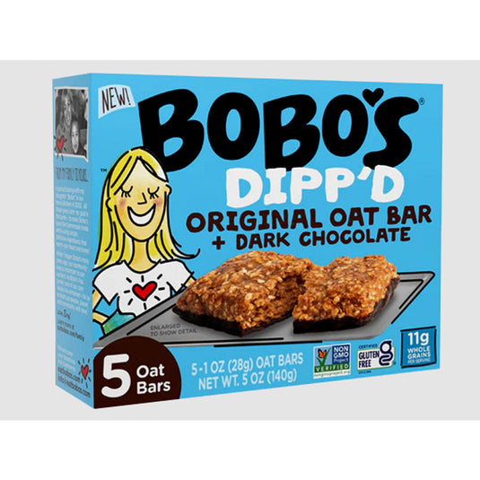 Bobos Dipp'd Original Oat Bars + Dark Chocolate