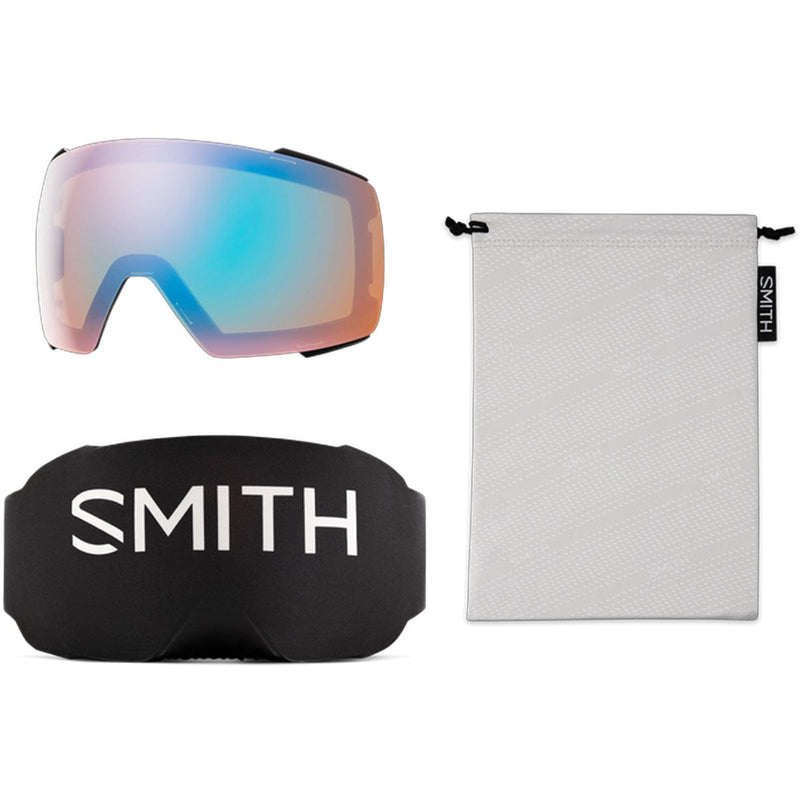 Load image into Gallery viewer, Smith I/O Mag Photochromic  Black/ChromaPop Pro Photochromic  Blue Mirror/Chromapop Storm Blue Sensor Mirror Snow Goggles
