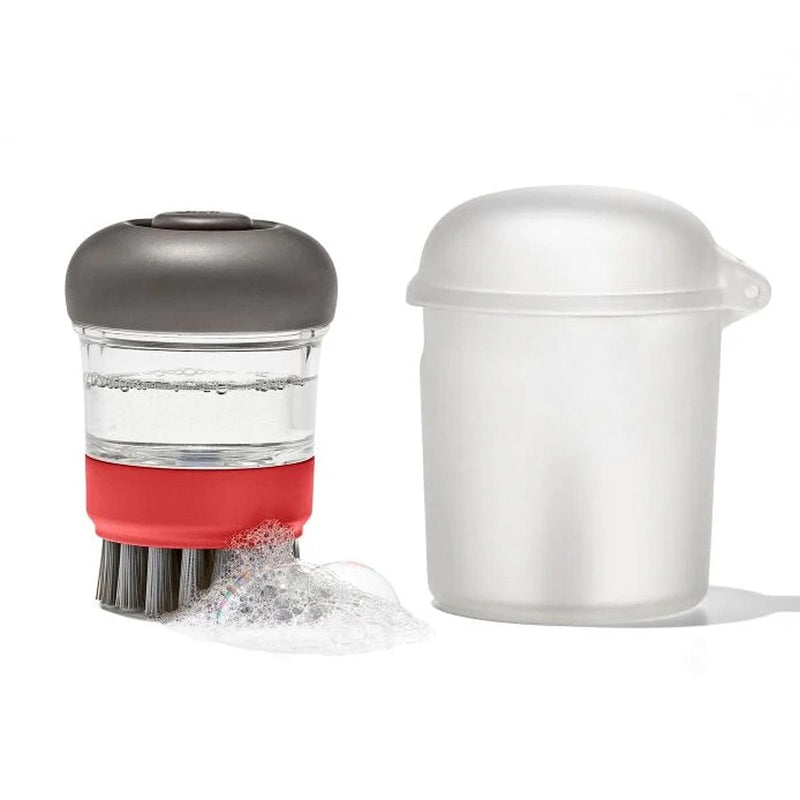 Load image into Gallery viewer, OXO Soap Dispensing Brush w/ Case
