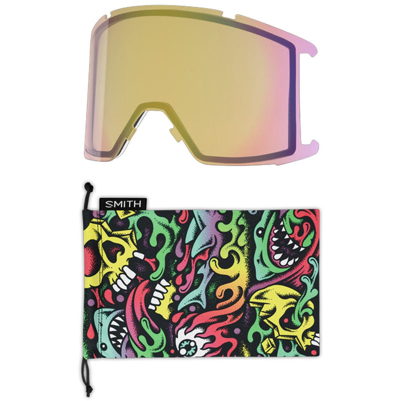 Load image into Gallery viewer, Smith Squad XL  Artist Series | Tall Boy/ChromaPop Everyday Red Mirror/Chromapop Storm Yellow Flash Snow Goggles
