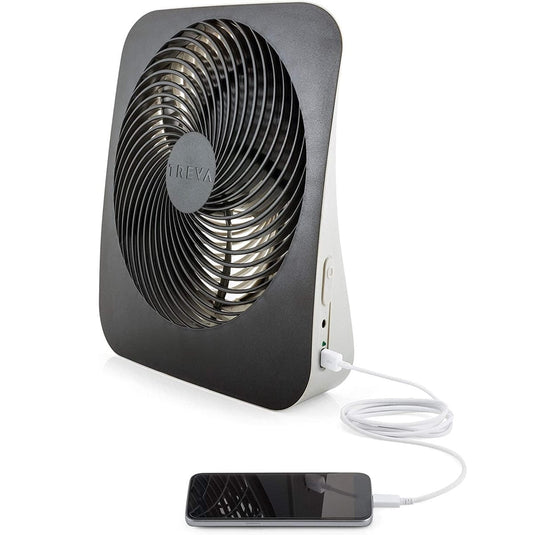 Treva 10 Inch Battery & Electric Powered Fin Fan