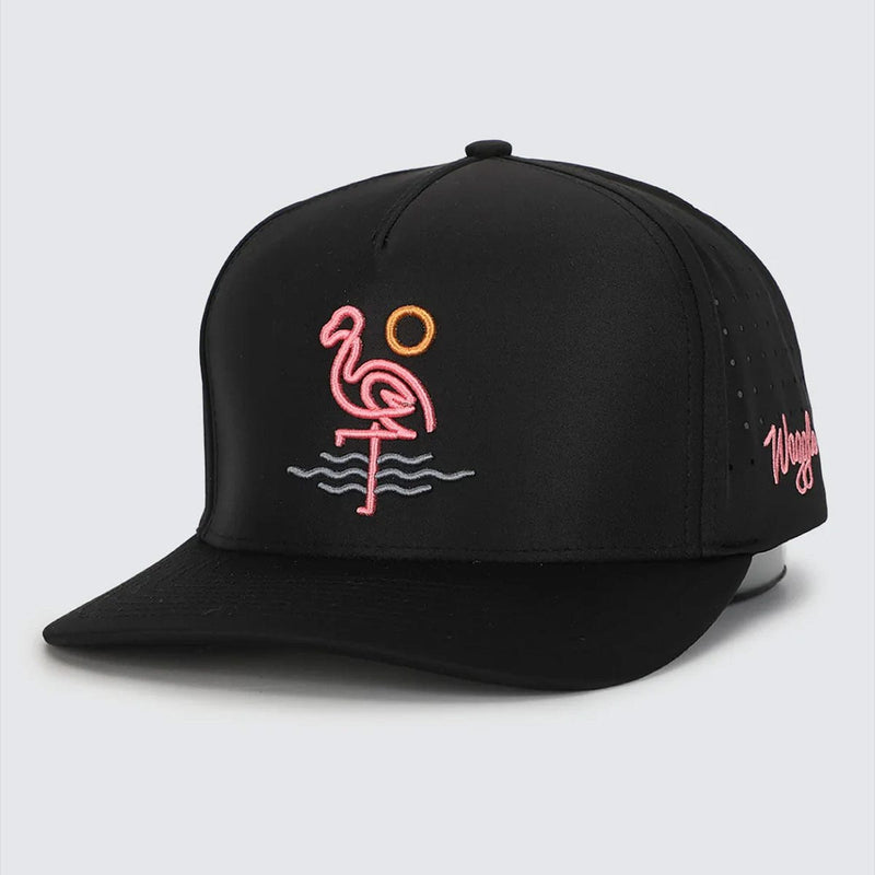 Load image into Gallery viewer, Waggle Flamingo Bay Snapback Hat
