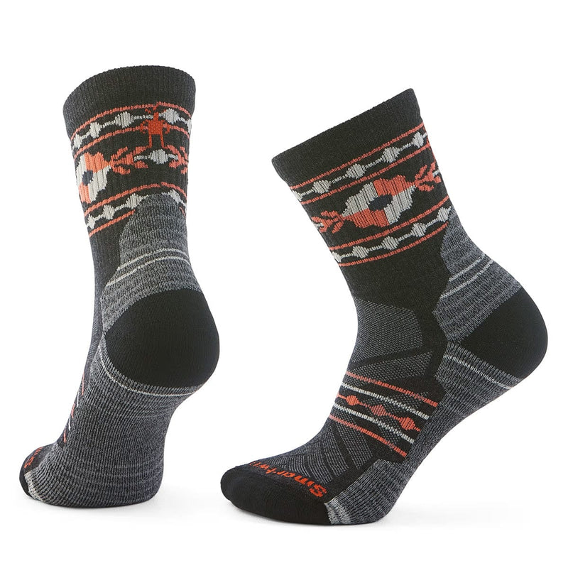 Load image into Gallery viewer, Smartwool Women&#39;s Hike Light Cushion Retro Floral Mid Crew Socks
