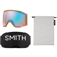 Smith Squad Mag  Coyote/ChromaPop Sun Black/Chromapop Storm Blue Sensor Mirror Snow Goggles