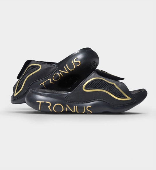 Mens Luxe Sports Recovery Slides Blackout By Tronus Footwear