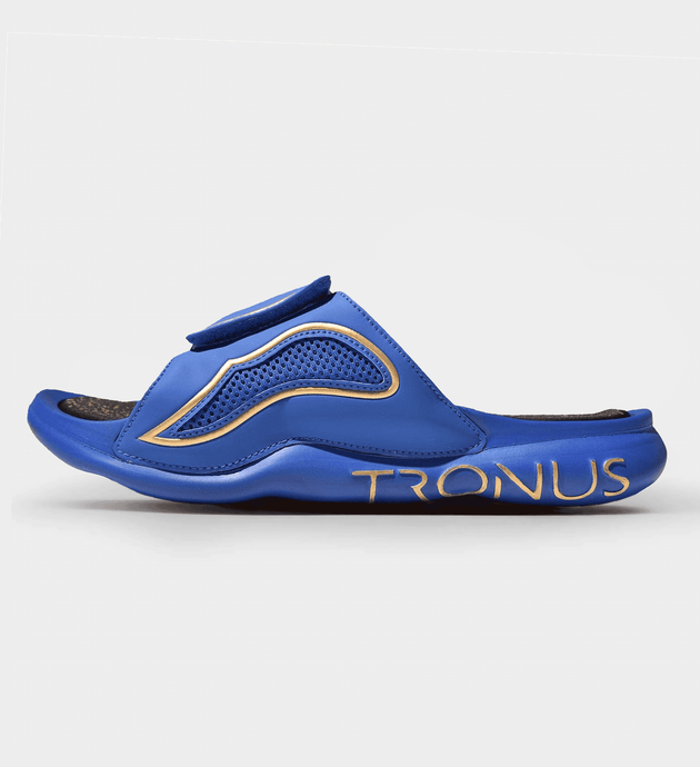 Womens Luxe Sports Recovery Slides Midnight By Tronus Footwear