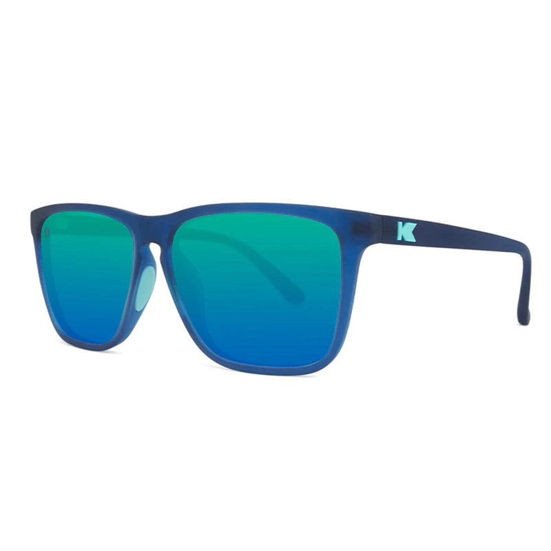 Load image into Gallery viewer, Knockaround Fast Lanes Sport Sunglasses - Rubberized Navy / Mint
