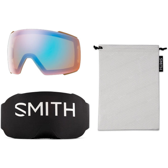 Smith I/O Mag  Mirage/ChromaPop Everyday Rose Gold Mirror/Chromapop Storm Blue Sensor Mirror Snow Goggles