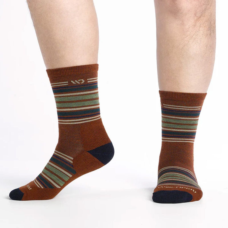 Load image into Gallery viewer, Wide Open by Darn Tough Men&#39;s Multi Stripe Midweight Micro Crew Sock
