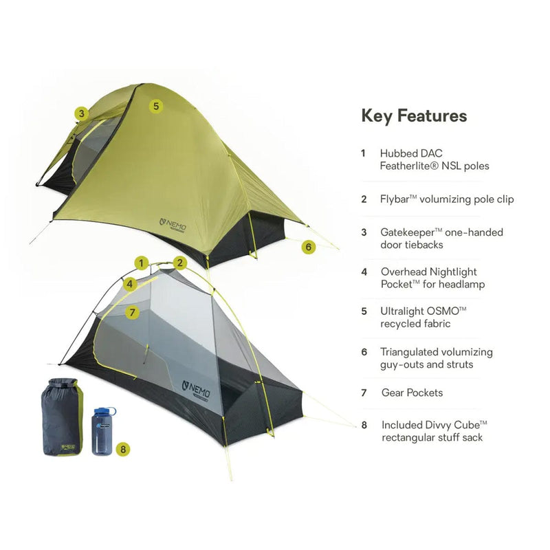 Load image into Gallery viewer, Nemo Equipment Hornet OSMO 1 Person Ultralight Backpacking Tent
