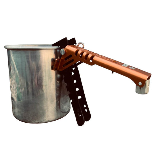 Outdoor Element Handled Pot Gripper and Fuel Canister Recycle Tool