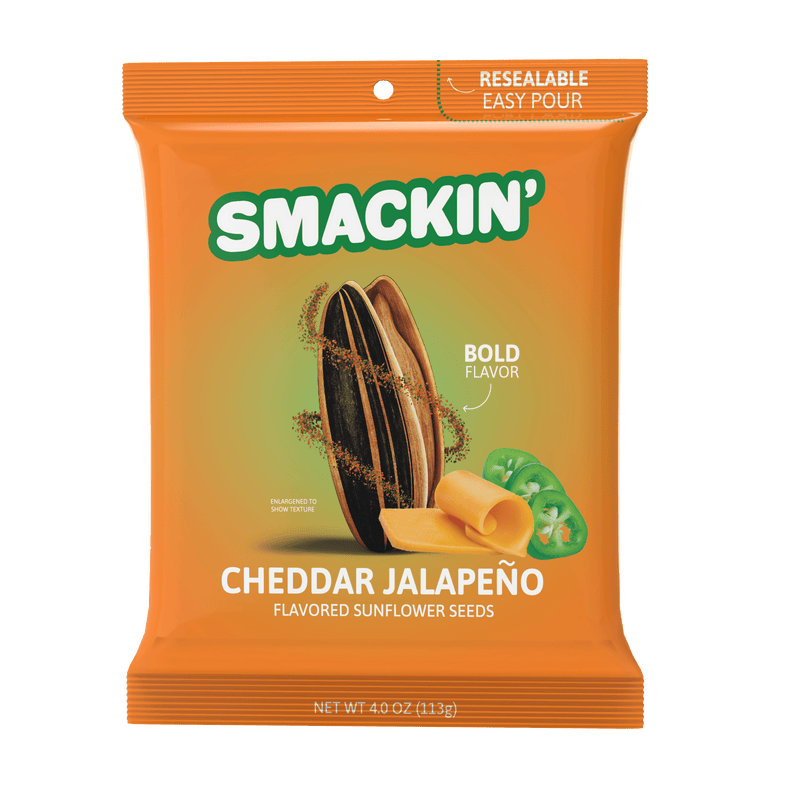 Load image into Gallery viewer, CHEDDAR JALAPEÑO by SMACKIN&#39; Sunflower Seeds
