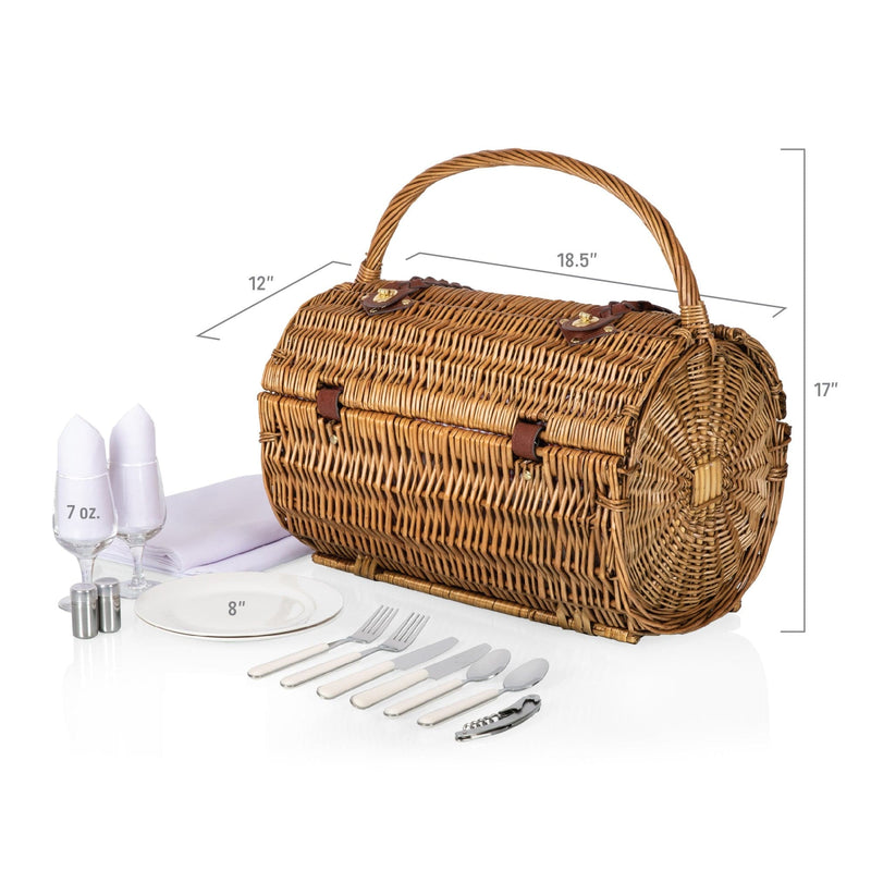 Load image into Gallery viewer, Barrel Picnic Basket by Picnic Time Family of Brands
