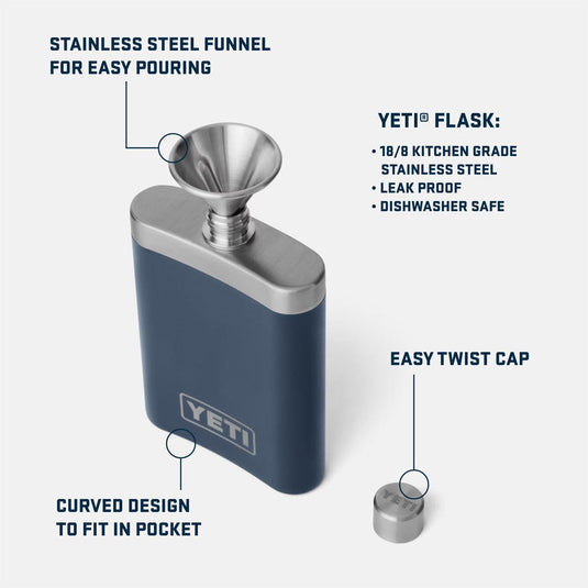 YETI 7oz Single-Wall Flask