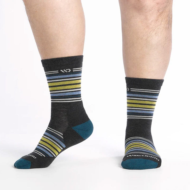 Load image into Gallery viewer, Wide Open by Darn Tough Men&#39;s Multi Stripe Midweight Micro Crew Sock
