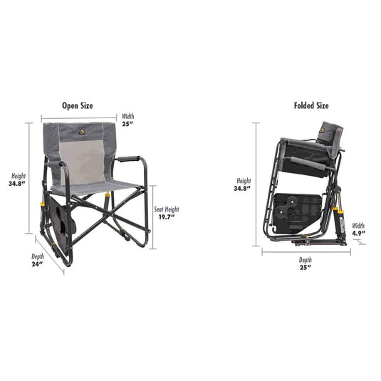 GCI Outdoor Freestyle Rocker w Side Table Chair