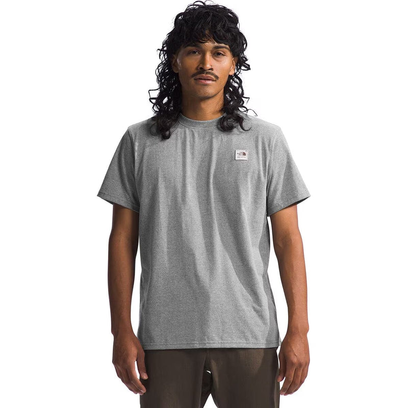 Load image into Gallery viewer, The North Face Men&#39;s Short Sleeve Heritage Patch Heathered Tee
