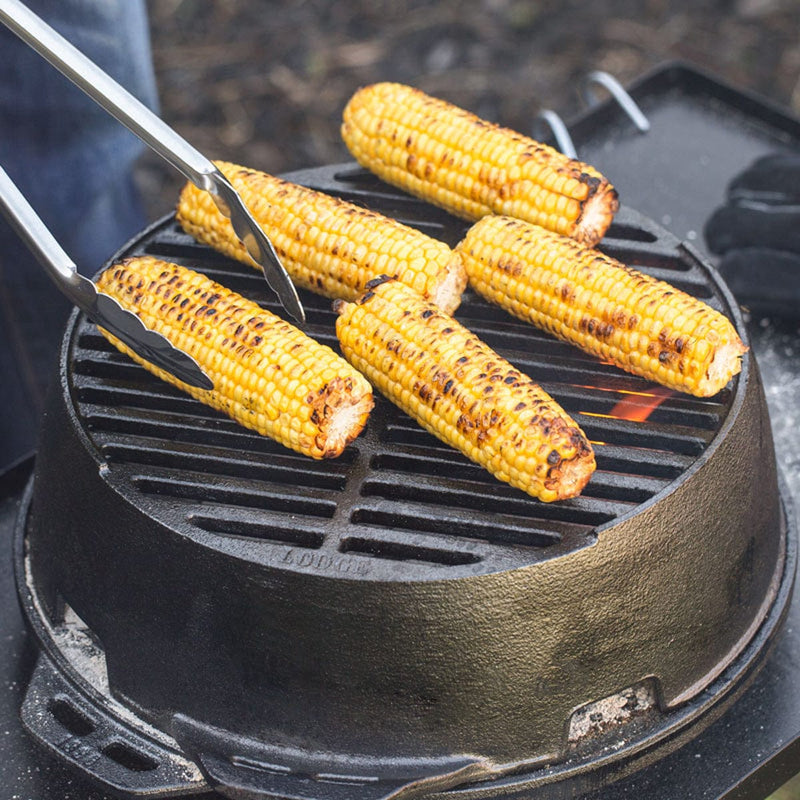 Load image into Gallery viewer, Lodge Cast Iron 12 Inch Cast Iron Portable Round Grill
