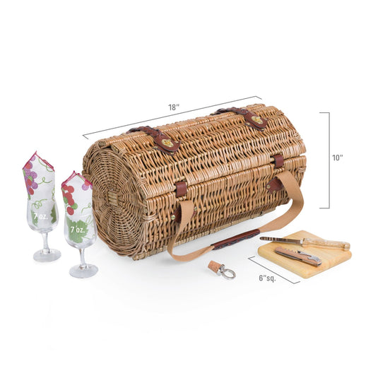 Verona Wine & Cheese Picnic Basket by Picnic Time Family of Brands