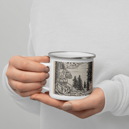 Campmor 1982 Catalog Enamel Mug