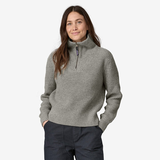 Patagonia Women's Recycled Wool-Blend 1/4 Zip Sweater