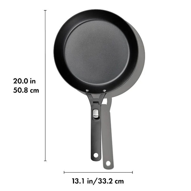 Load image into Gallery viewer, OXO 12&quot; Carbon Steel Pan with Removable Handle
