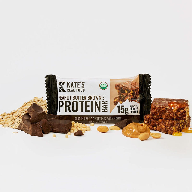 Load image into Gallery viewer, Kate&#39;s Peanut Butter Brownie 15g Protein Bars
