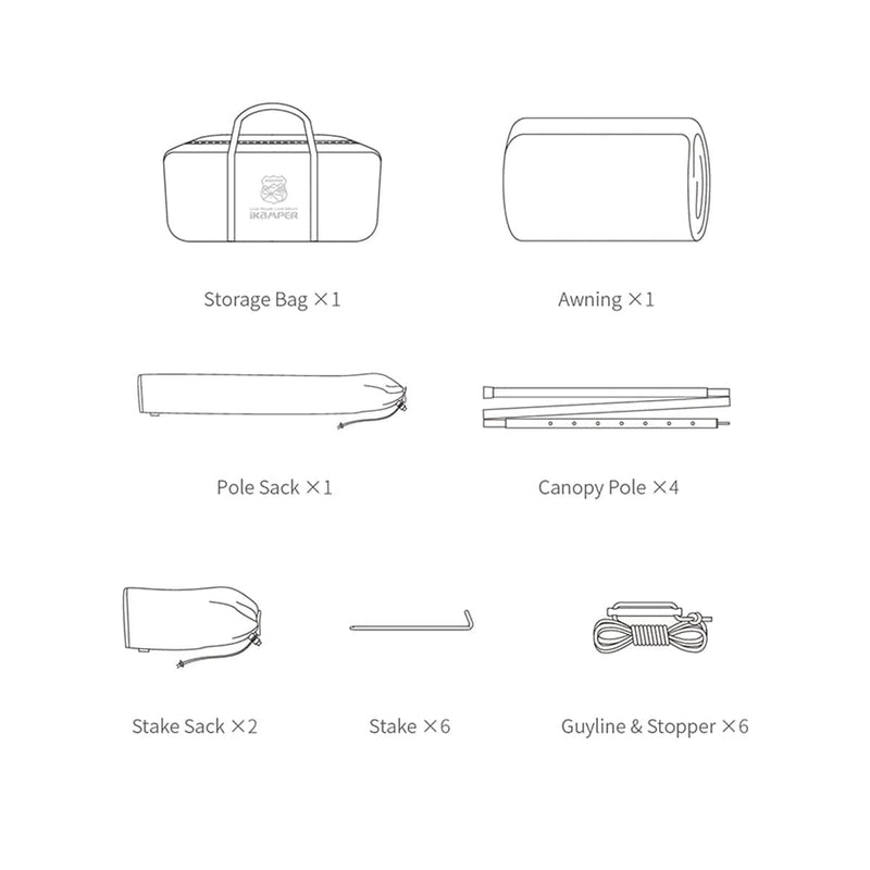 Load image into Gallery viewer, iKamper Rooftop Tent Awning 3.0 (Type A)
