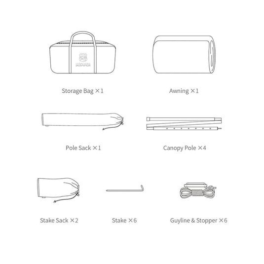 iKamper Rooftop Tent Awning 3.0 (Type A)