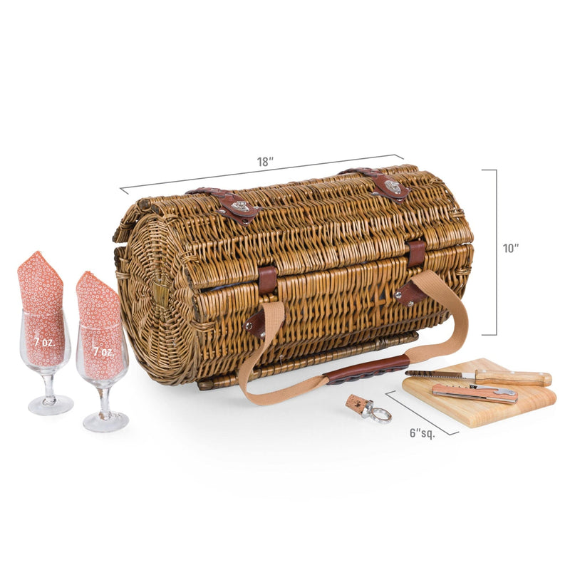 Load image into Gallery viewer, Verona Wine &amp; Cheese Picnic Basket by Picnic Time Family of Brands
