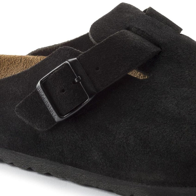 Load image into Gallery viewer, Birkenstock Boston Soft Footbed Narrow Taupe Suede
