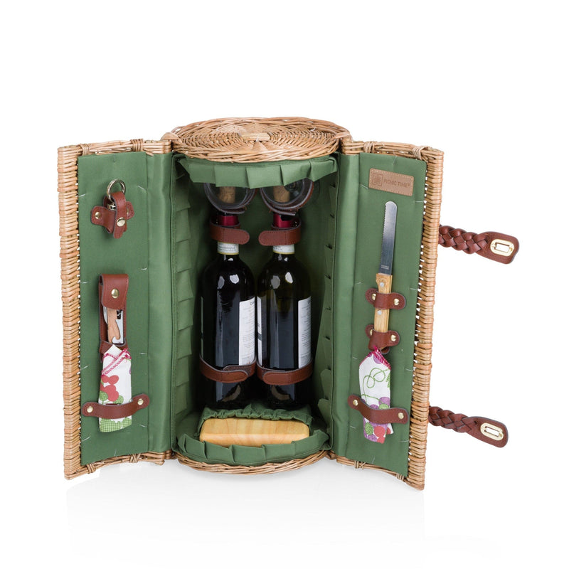 Load image into Gallery viewer, Verona Wine &amp; Cheese Picnic Basket by Picnic Time Family of Brands
