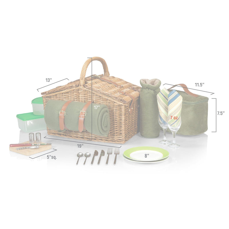 Load image into Gallery viewer, Somerset Picnic Basket by Picnic Time Family of Brands
