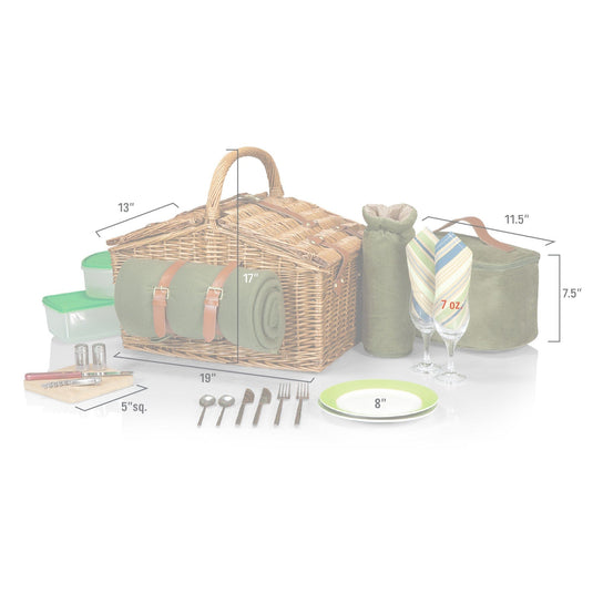 Somerset Picnic Basket by Picnic Time Family of Brands