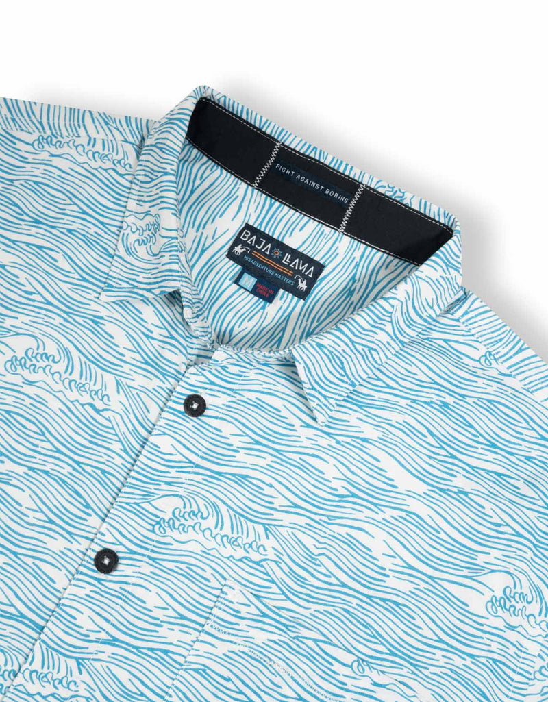 Load image into Gallery viewer, ROLL TIDES - LIGHT BLUE 7-SEAS™ BUTTON UP by Bajallama
