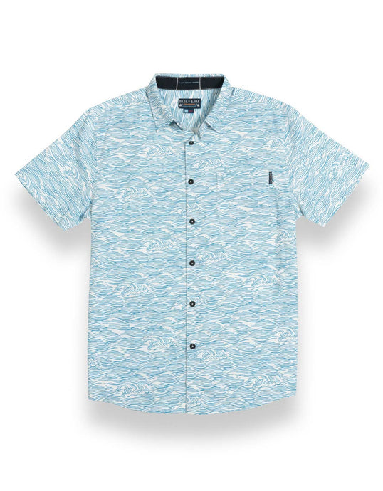 ROLL TIDES - LIGHT BLUE 7-SEAS™ BUTTON UP by Bajallama