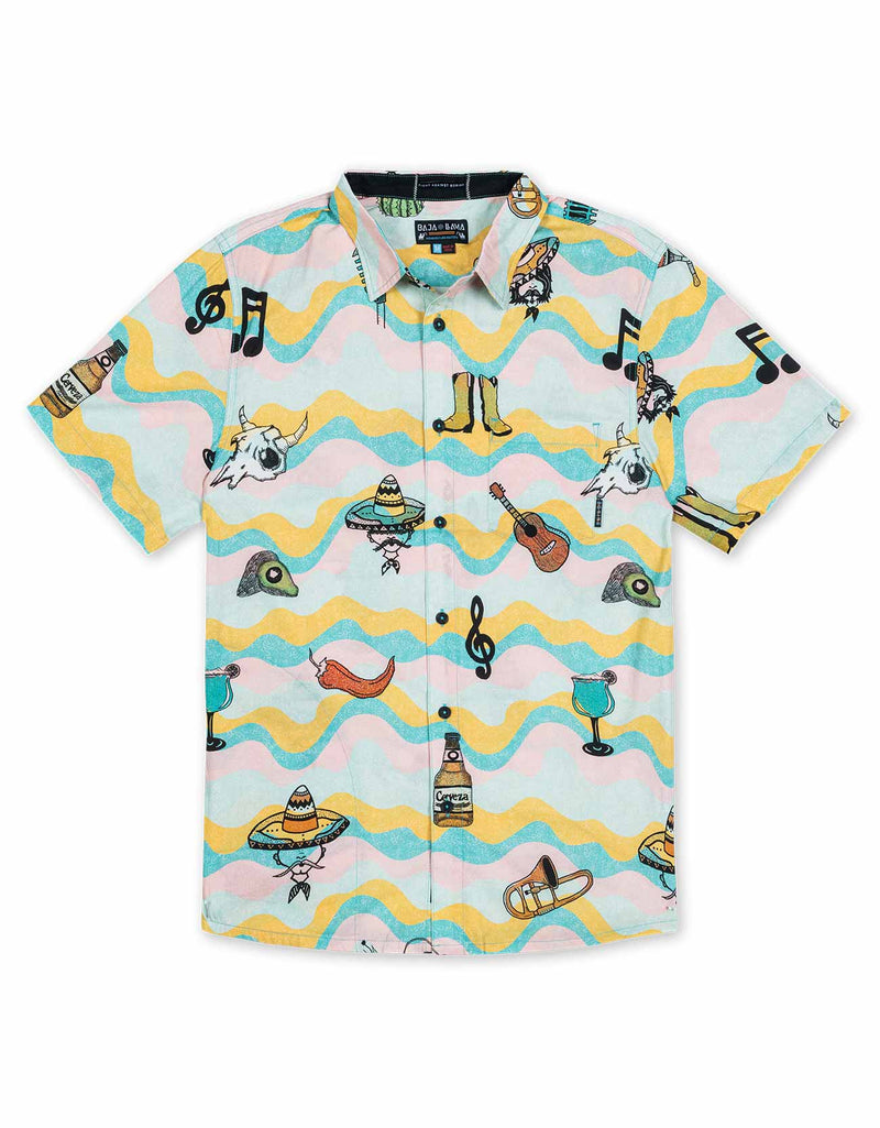 Load image into Gallery viewer, AY CARAMBA - 7-SEAS™ BUTTON UP by Bajallama
