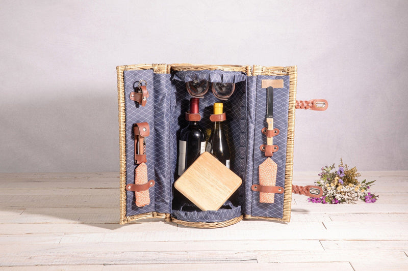 Load image into Gallery viewer, Verona Wine &amp; Cheese Picnic Basket by Picnic Time Family of Brands
