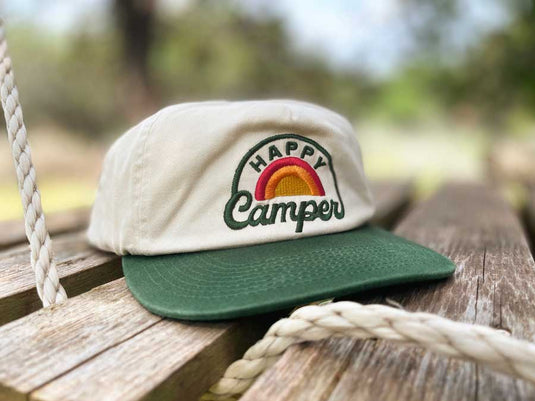 Happy Camper Snapback Hat | Youth by River Road Clothing Co.