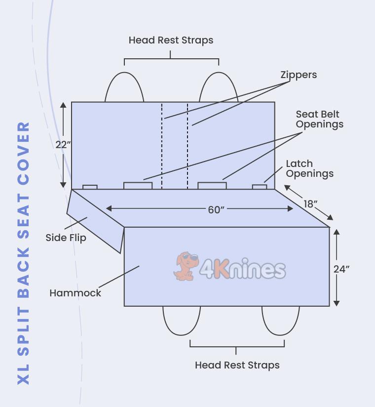 Load image into Gallery viewer, Multi-Function Split Rear Seat Cover with Hammock by 4Knines®
