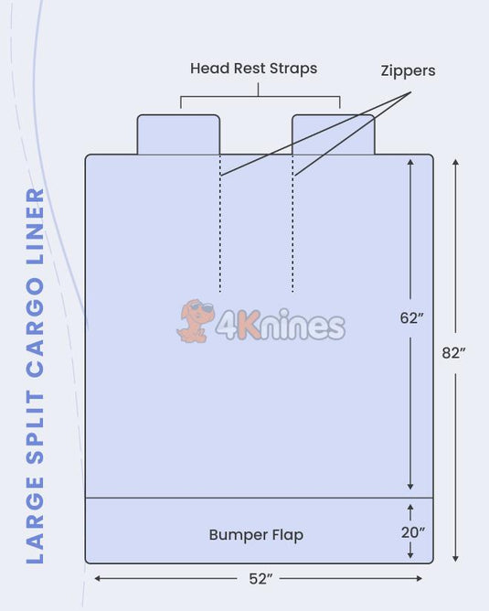 Multi-Function Dog Split SUV Cargo Liner by 4Knines®