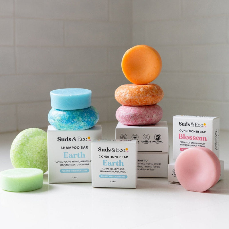 Load image into Gallery viewer, Zero Waste Shampoo &amp; Conditioner Bar Duo
