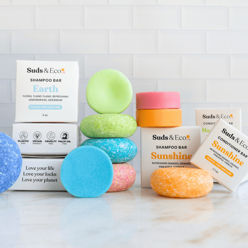 Load image into Gallery viewer, Zero Waste Shampoo &amp; Conditioner Bar Duo
