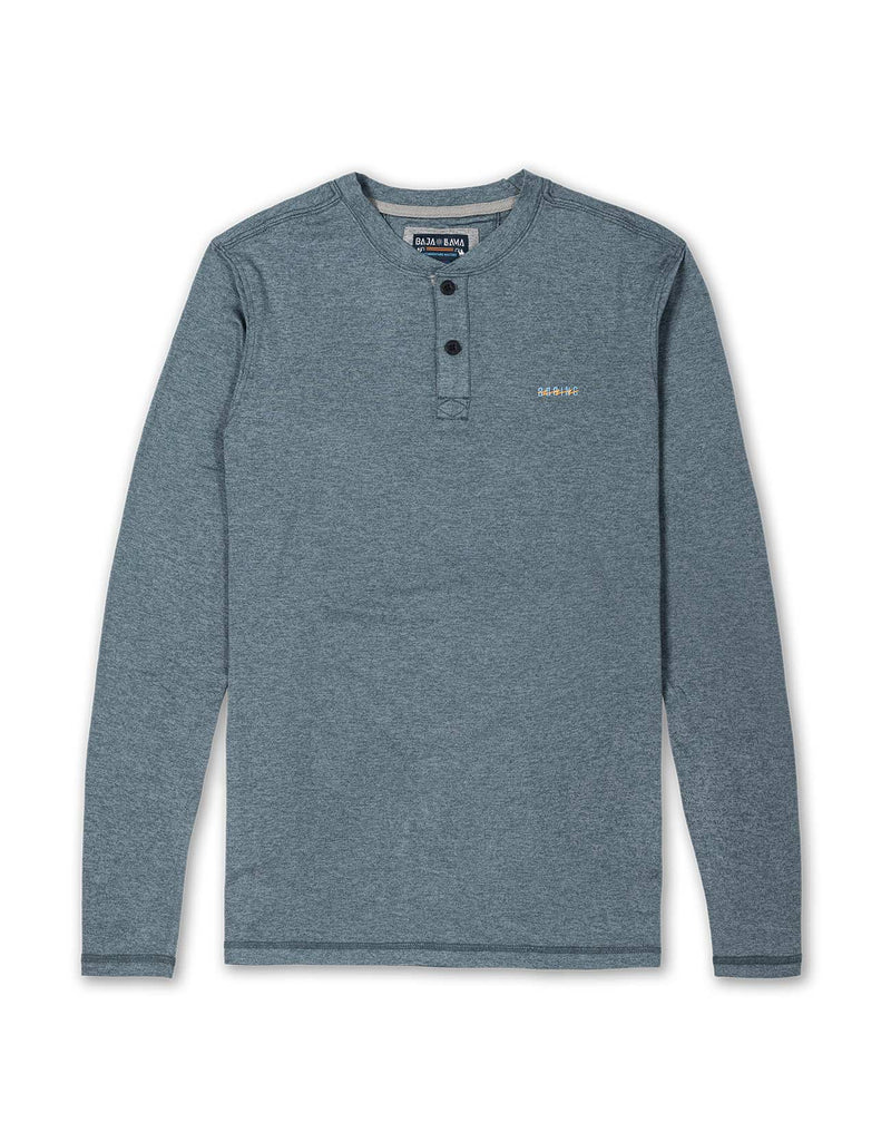 Load image into Gallery viewer, THE BORING HENLEY - HEATHER BLUE by Bajallama
