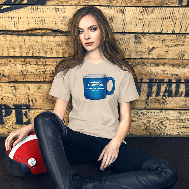 Load image into Gallery viewer, Campmor Adventure Brew Coffee Cup T-Shirt
