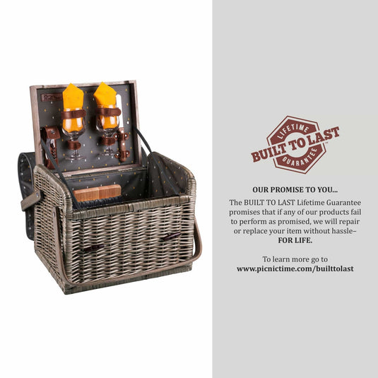 Kabrio Wine & Cheese Picnic Basket by Picnic Time Family of Brands