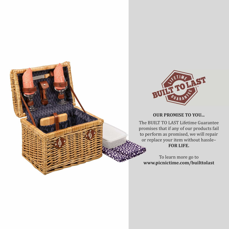 Load image into Gallery viewer, Napa Wine &amp; Cheese Picnic Basket by Picnic Time Family of Brands
