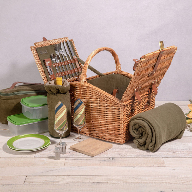 Load image into Gallery viewer, Somerset Picnic Basket by Picnic Time Family of Brands
