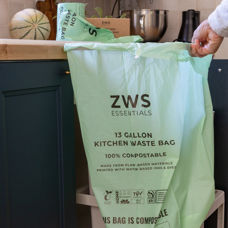 Load image into Gallery viewer, Compostable Trash Bags by Zero Waste
